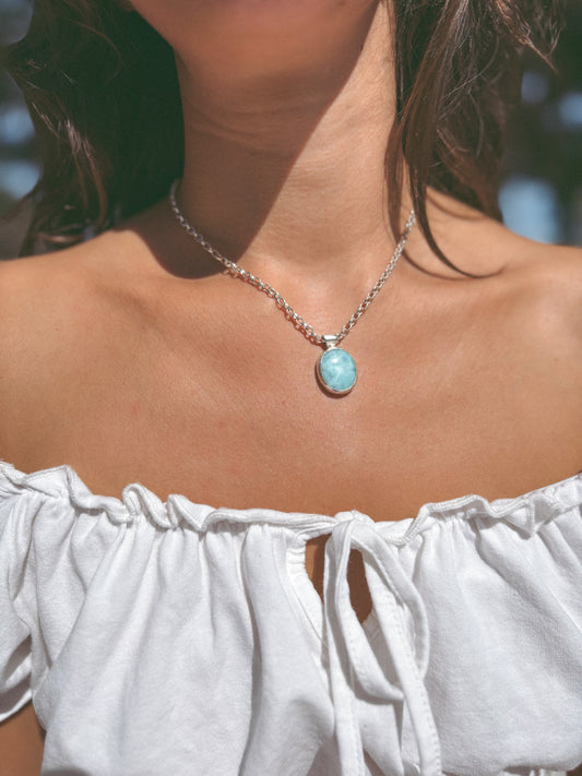 Larimar pendant