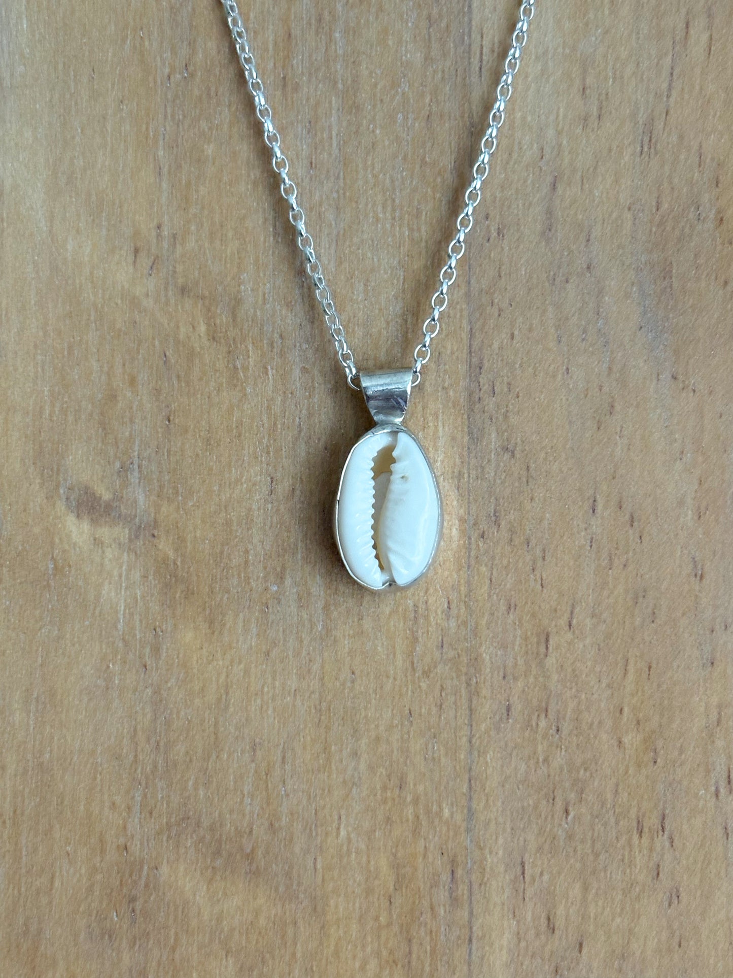 Cowrie shell pendant