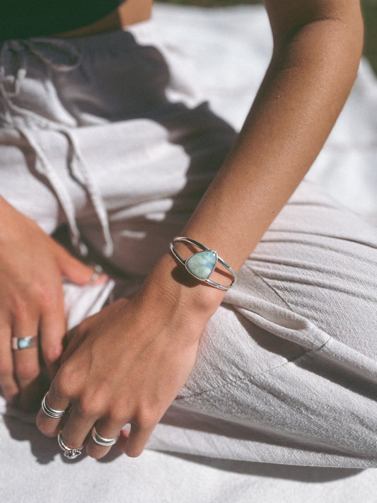 Larimar double banded cuff
