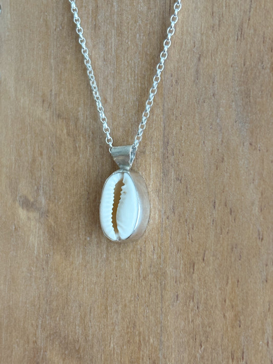 Cowrie shell pendant