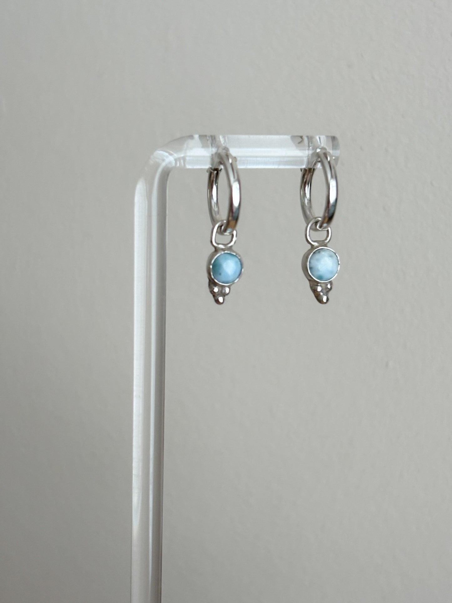 Larimar hoops