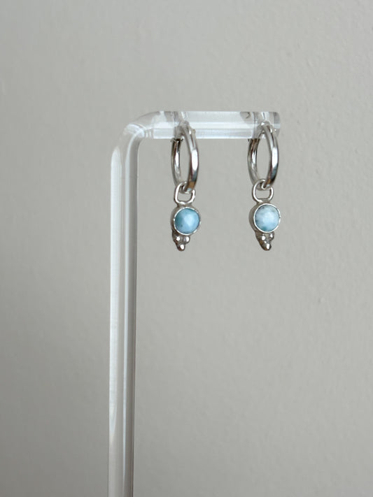 Larimar hoops