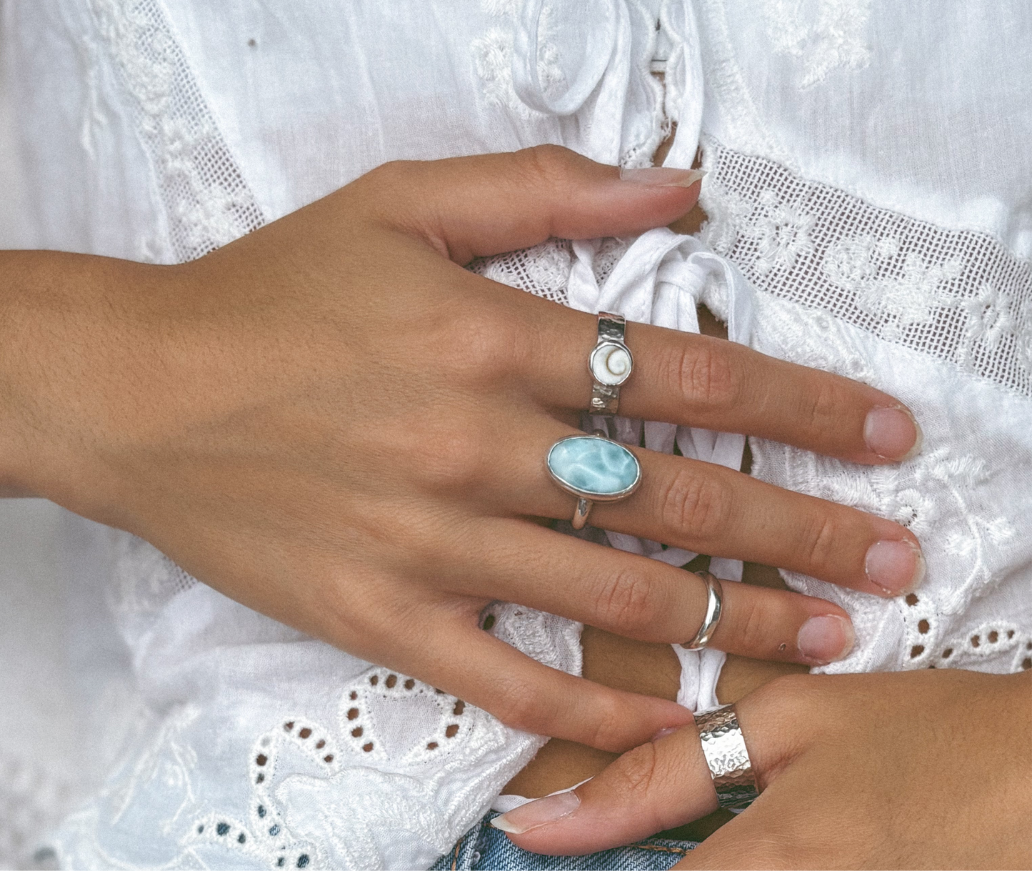 Larimar ring